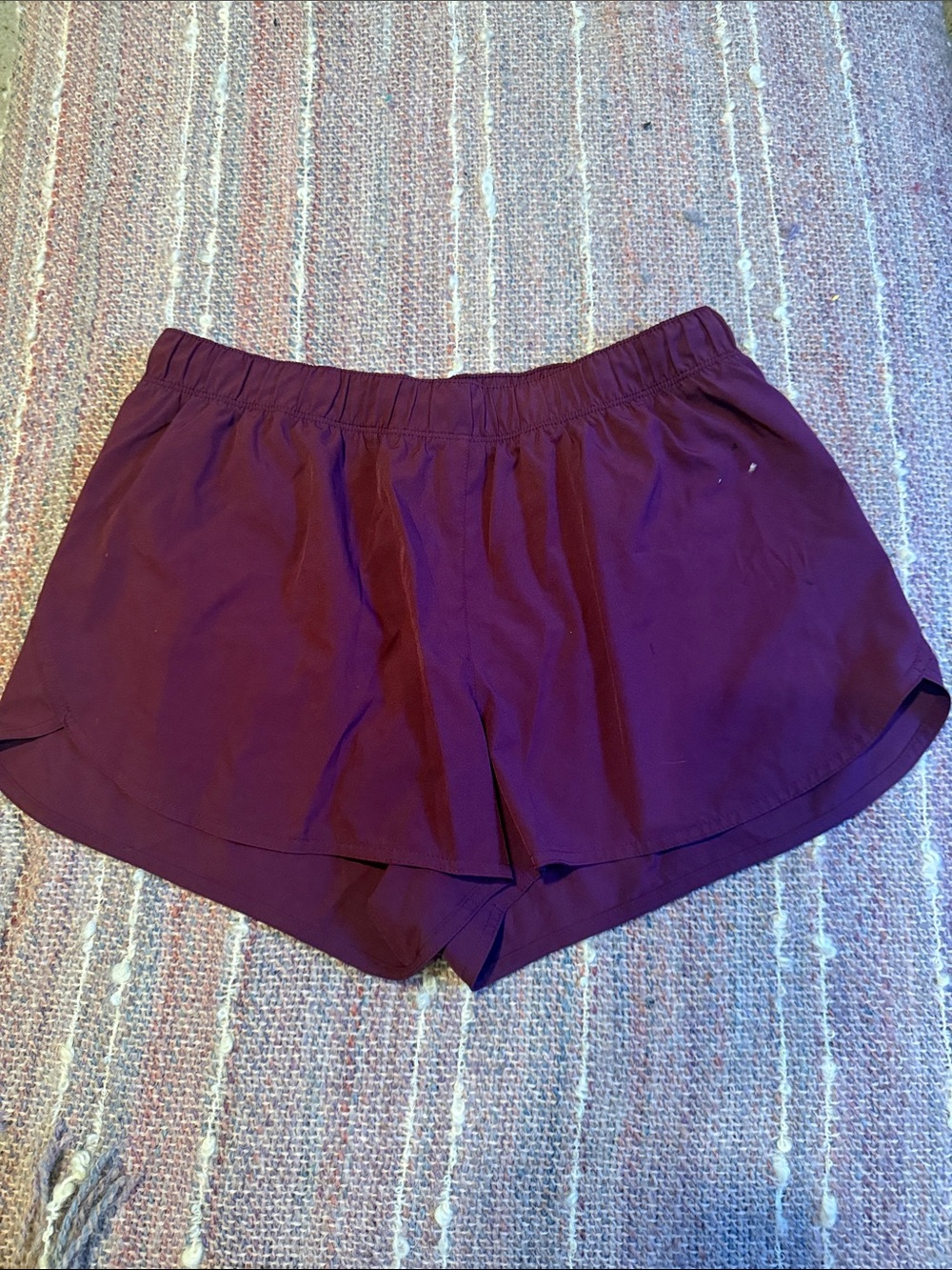 Old Navy Women's Plum Athletic Shorts with Elastic Waist